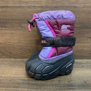 Sorel toddler girls snow boots size 5 removable liners